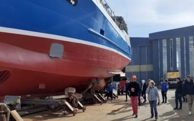 Visite du chantier naval Glehen