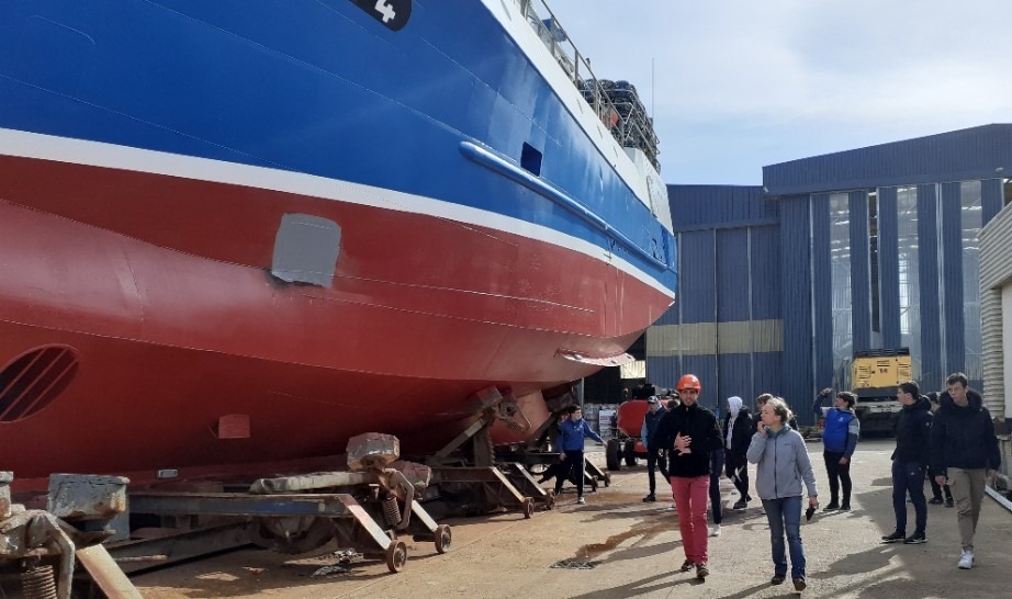 Visite du chantier naval Glehen