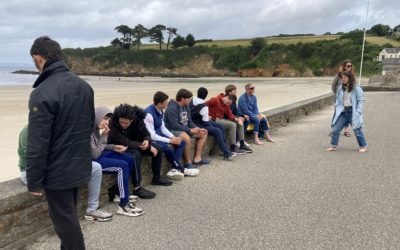 Rencontre avec Ystopia sur la plage du Ris à Douarnenez